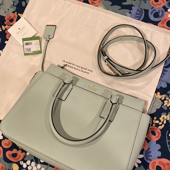 Kate spade Cameron medium satchel. Mint green. NWOT - Picture 4 of 14
